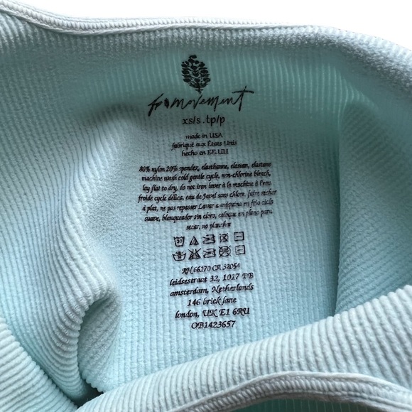 •SOLD• Free People Happiness Runs Square Neck Crop Top in Iced Mint Size XS/S - Picture 2 of 6